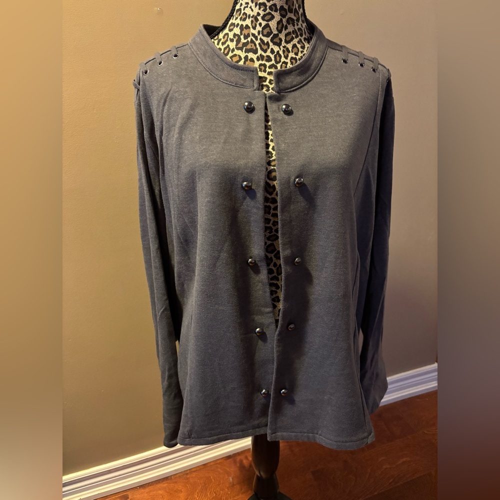 Maurices Charcoal Admiral style Blazer - 3